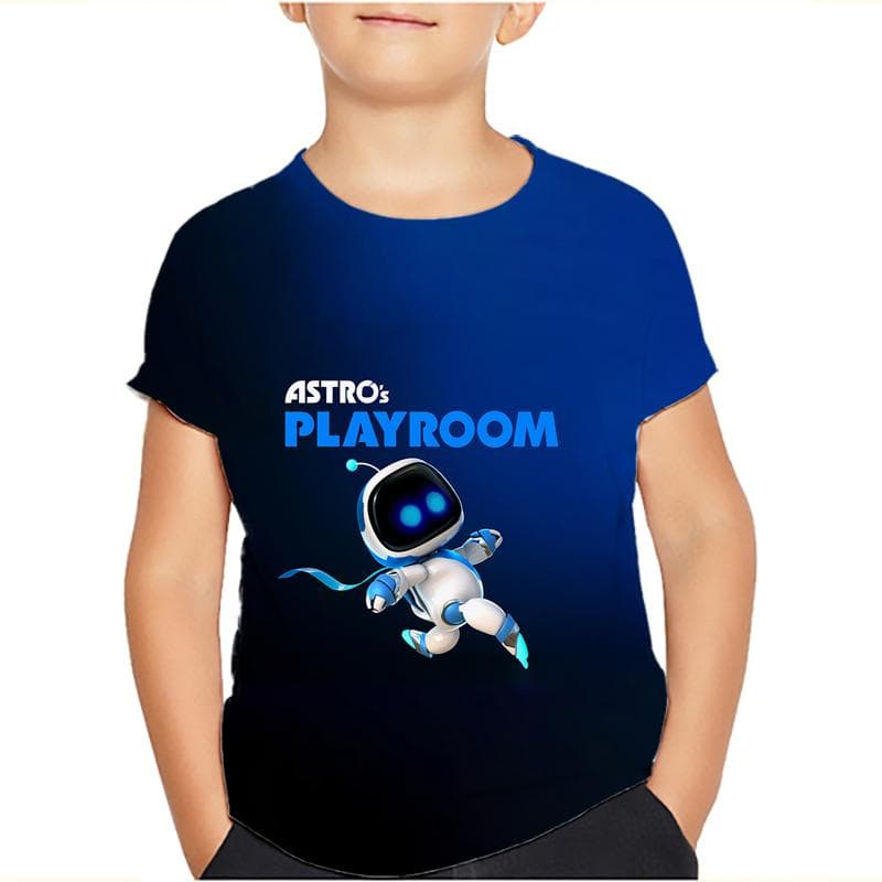 Game Astro Bot 3D Printed Kids T Shirt Children Clothing Harajuku Cartoon Tees Casual Fun Top Clothing Girls Boys Tshirt 2024 140 multicolour