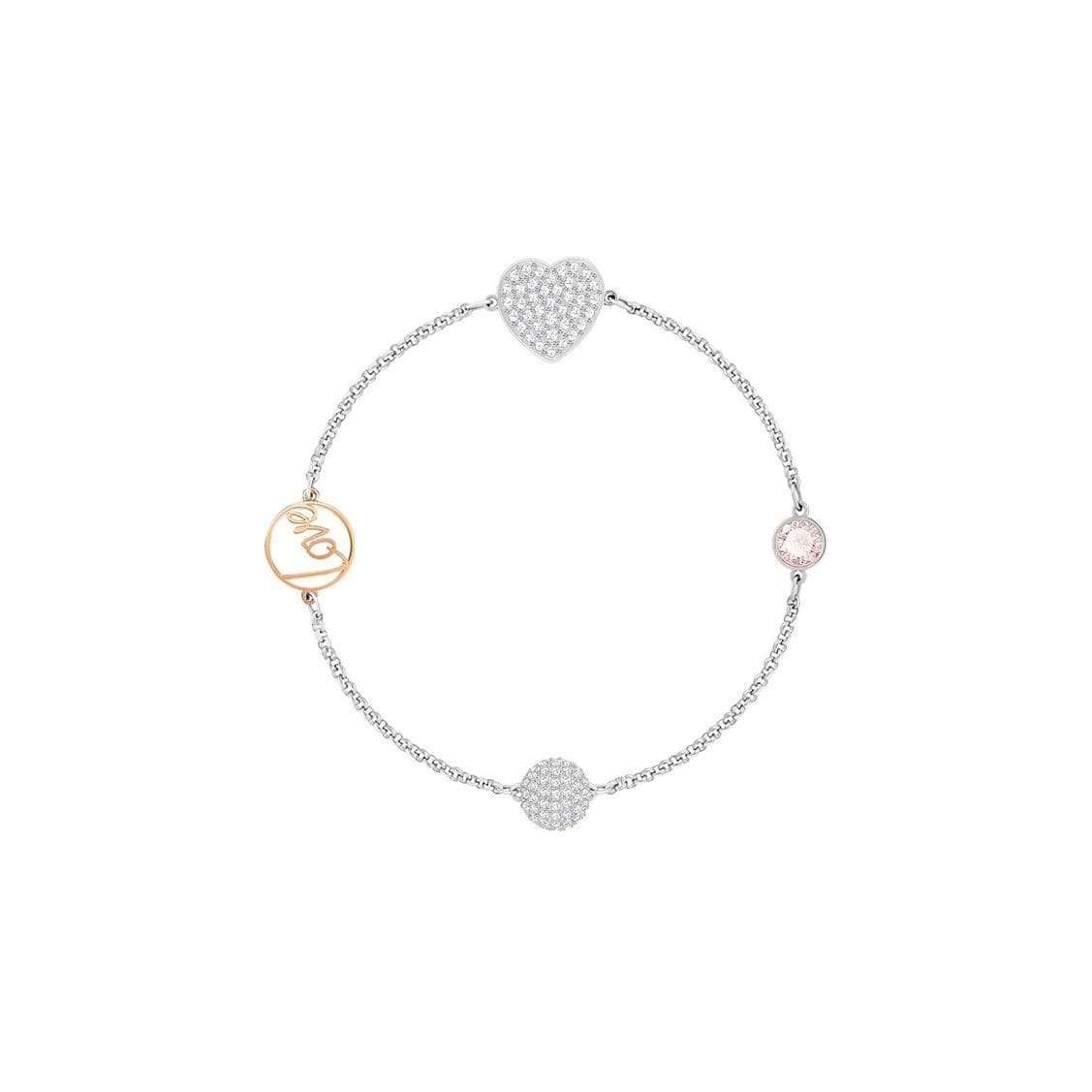 Swarovski Romantic Heart Invisible Magnetic Clasp Bracelet Women bracelet Platinum 5365760 White Gold