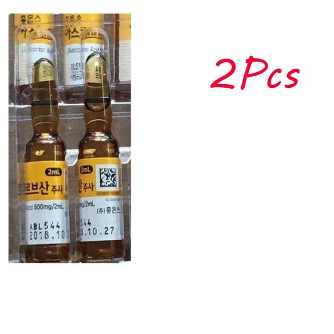 2Pcs/4Pcs/8Pcs Vitamin C Anti-Aging Ampoules Anti-Aging Ascorbic Acid For Beauty Skin Care Powerful Anti-wrinkle With box 2mlX2PCS no box