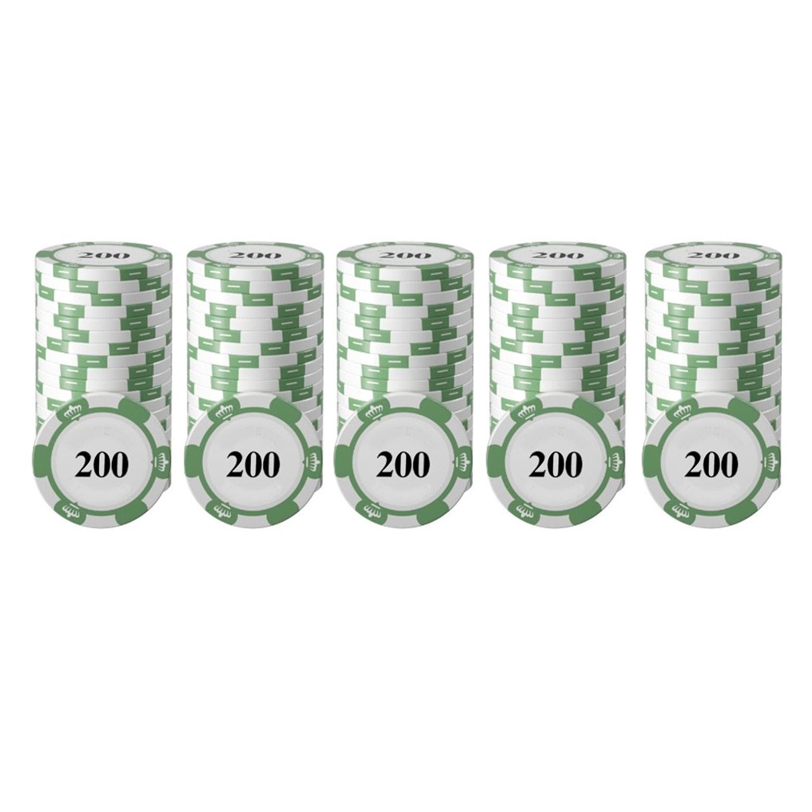 20pcs Poker Chip Set Clear Printing Large Numbers Professional Game Counting Discs for Board Game 2