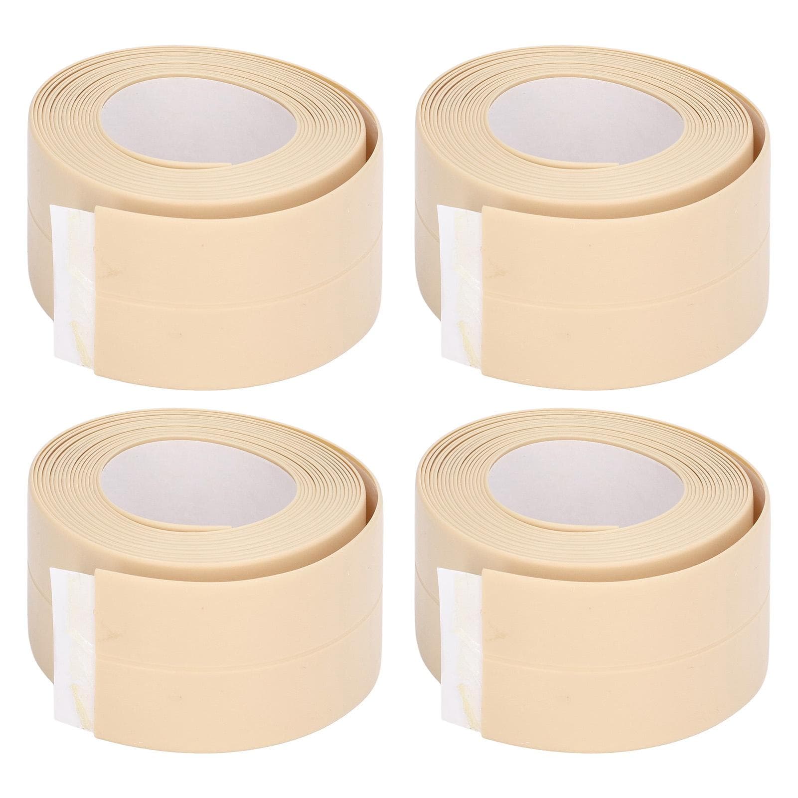4Pcs Kitchen Sealant Strip PVC Waterproof Self Adhesive Sealing Tape for Bathroom Sink