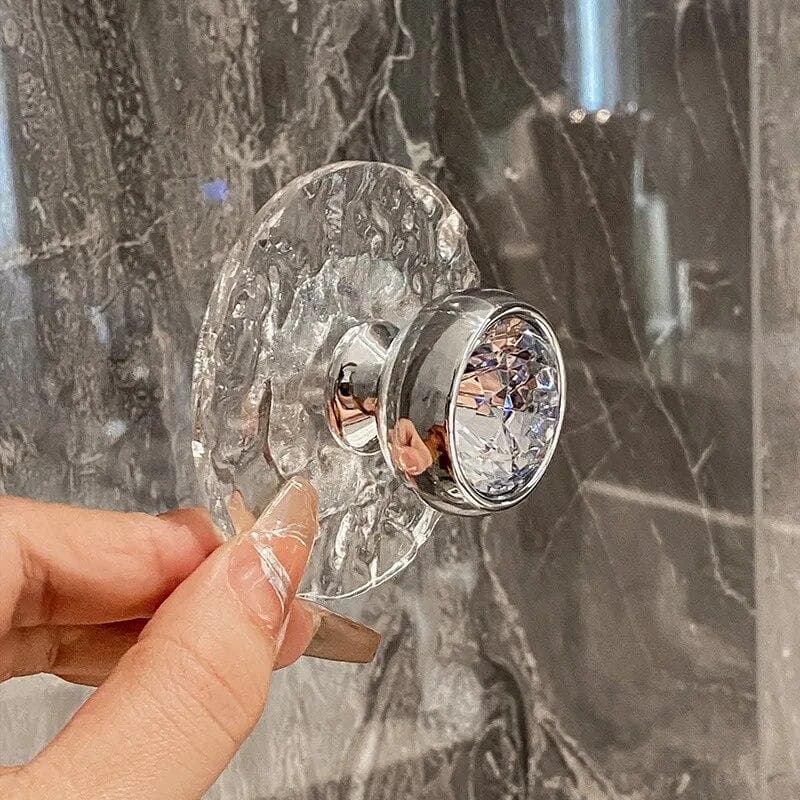 Acrylic Bathroom Transparent Hook Wall Clothes Hanger Door Handle Towel Key Jewelry Storage Hook Kitchen Accessories 1pcs