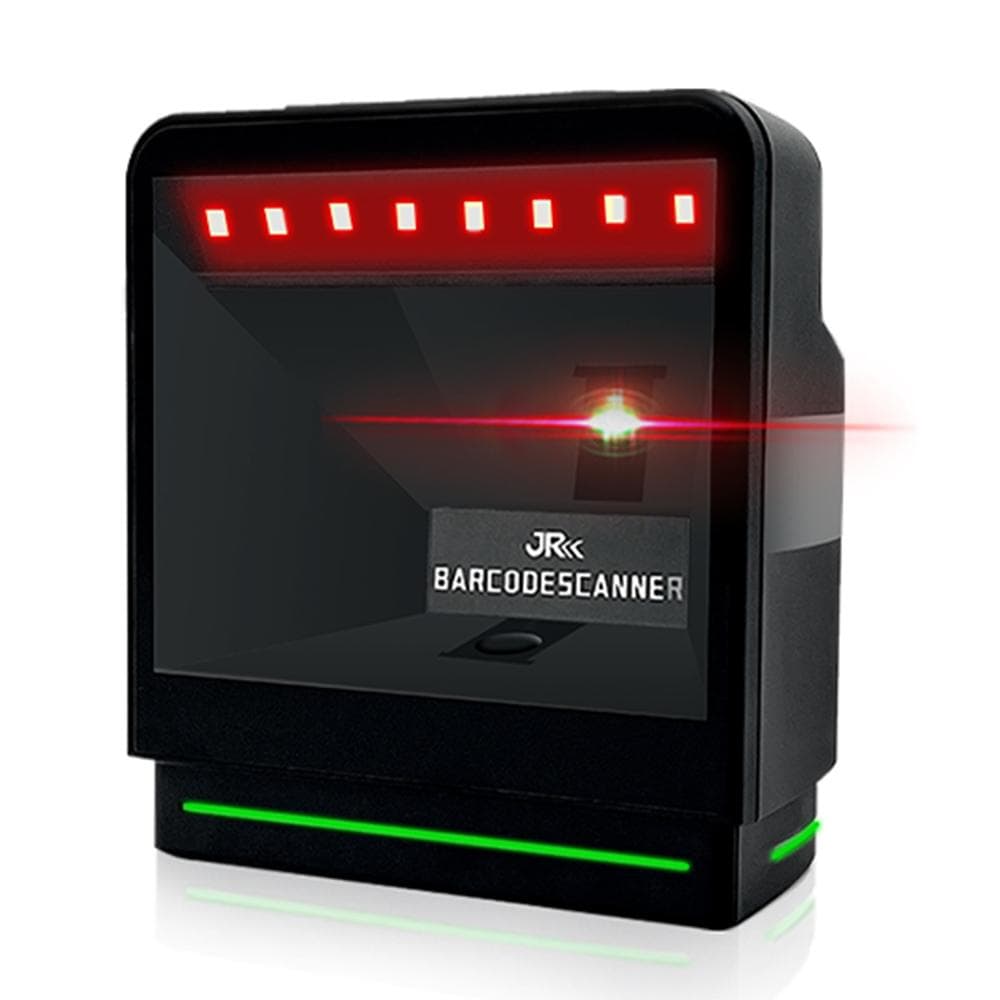 1D 2D Desktop Barcode Scanner QR code reader Omnidirectional Intelligent Sensor Scanning Wired USB 0 black