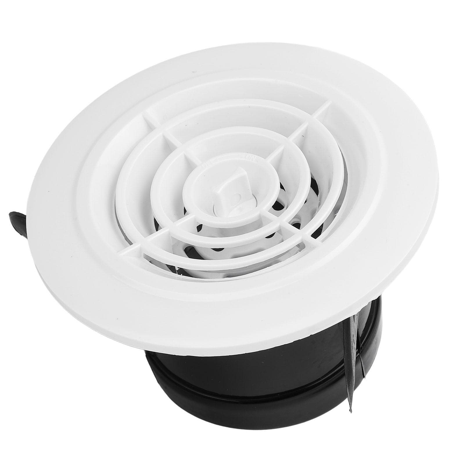 Round Air Vent Louver ABS 75mm Rotation Round Vent External Grille for Bathroom and Kitchen