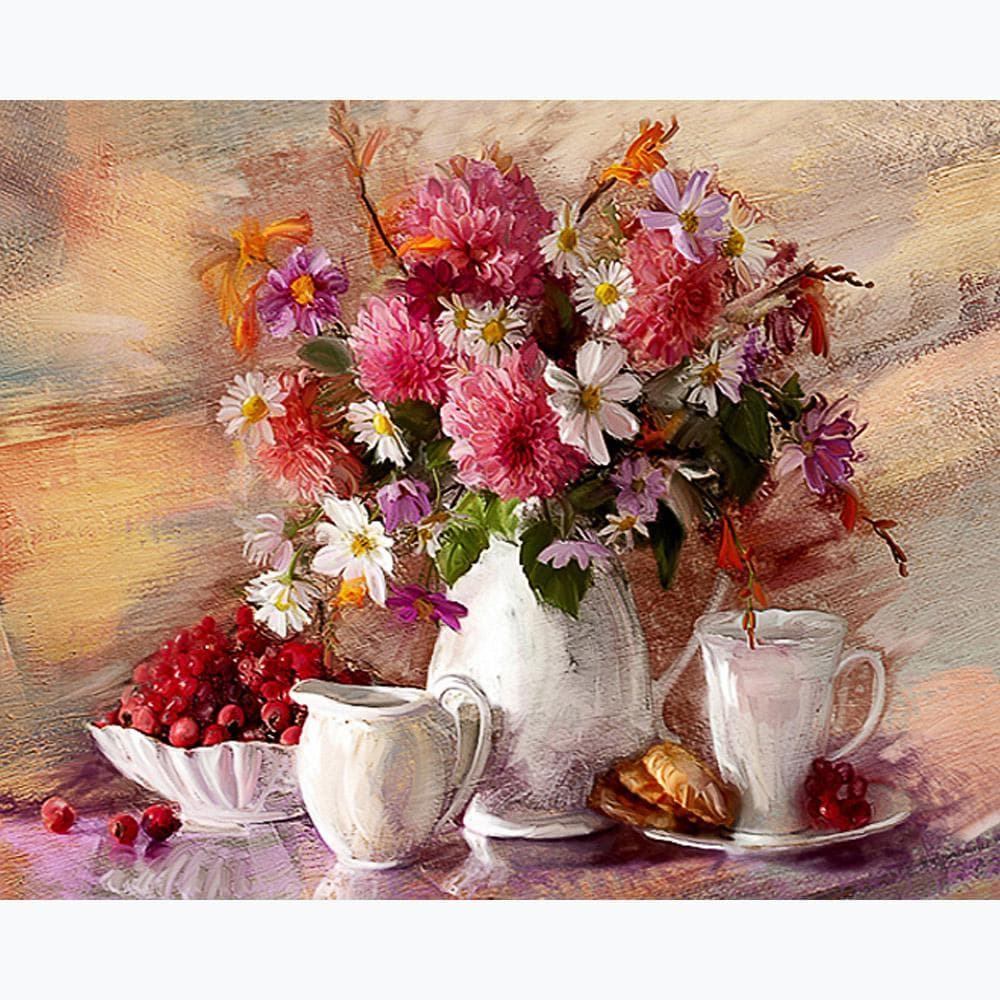 Diamond Painting Diamond Embroidery Full Pack 3D DIY Kit Diamond Mosaic Flower Decorative Rhinestone Diamond Mosaic 20X30CM