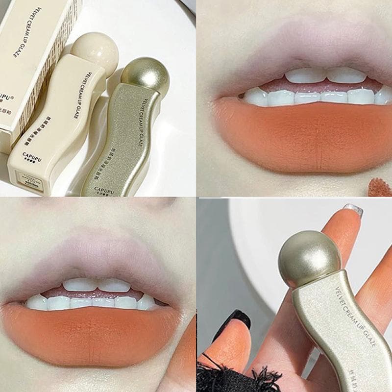 Velvet Lip Glaze Matte Long-lasting Lip Gloss Lipstick Non-stick Cup Lip Makeup