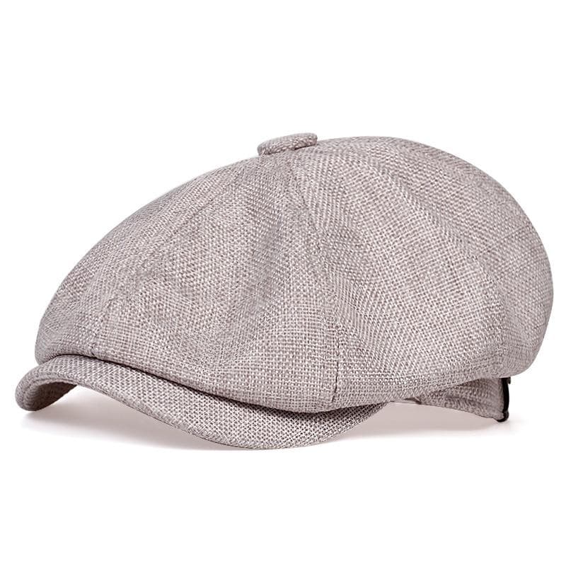 Men Berets Flax Newsboy Hat Women Flax Beret  Vintage Male Beret French Hats Navy Cap XL ivory