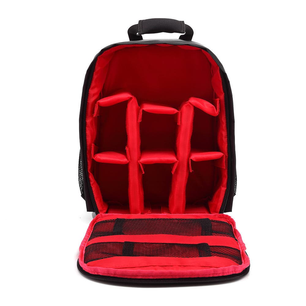 Multi-functional DSLR Digital Camera Video Backpack Waterproof Outdoor Bag red