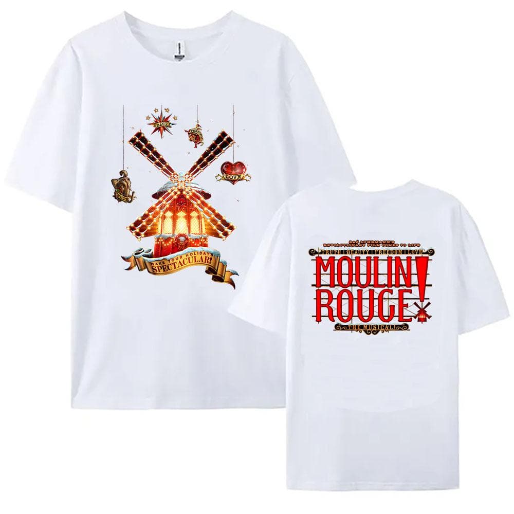Moulin Rouge! Song and Dance Movie Tshirts Unisex Short Sleeve Cotton Summer T-shirt Aesthetic Clothes Graphic Print Tee-shirt S