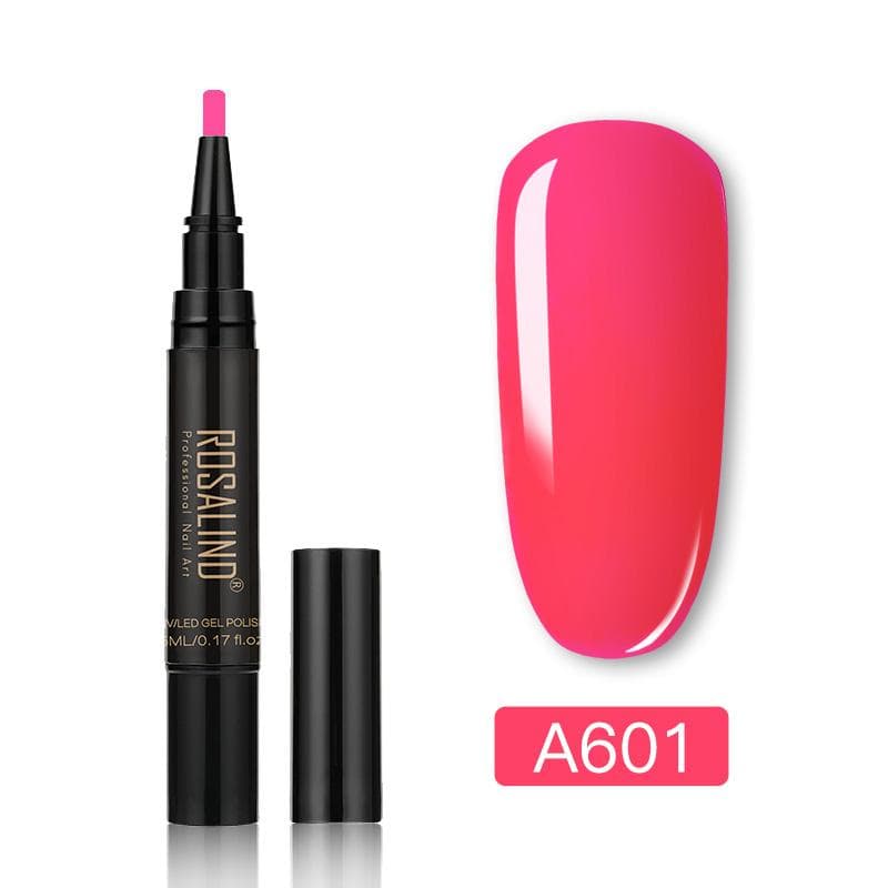 ROSALIND Nail Polish Gel Polish Pen Nails Brush Pen Gel Nail Pen Easy To Apply Gel Nail Polish Pen For Nail Art Design