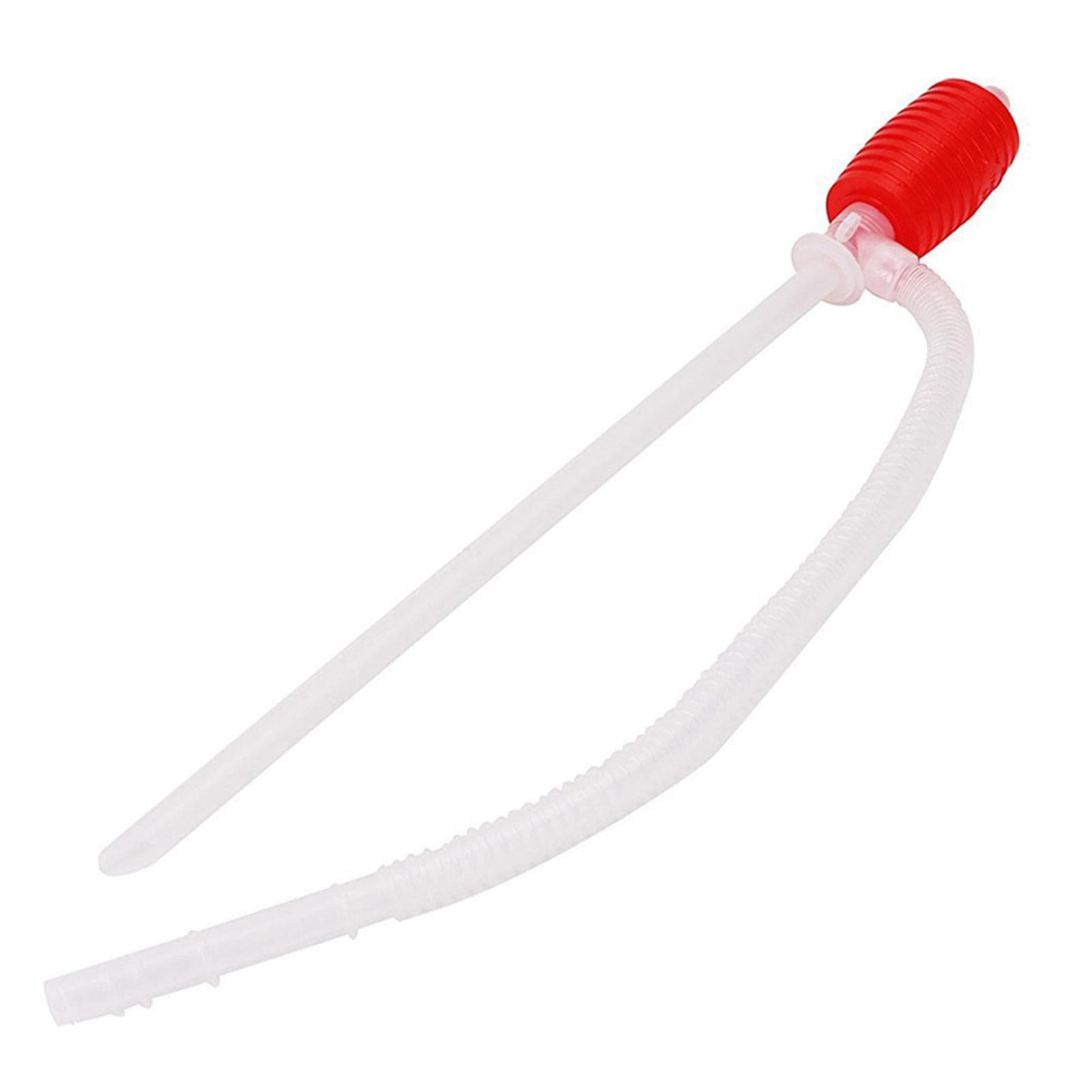 Manual Liquid/Fuel Transfer Siphon Pump Large Squeezing Syphon 10 Litres Per Minute Mouth-free red