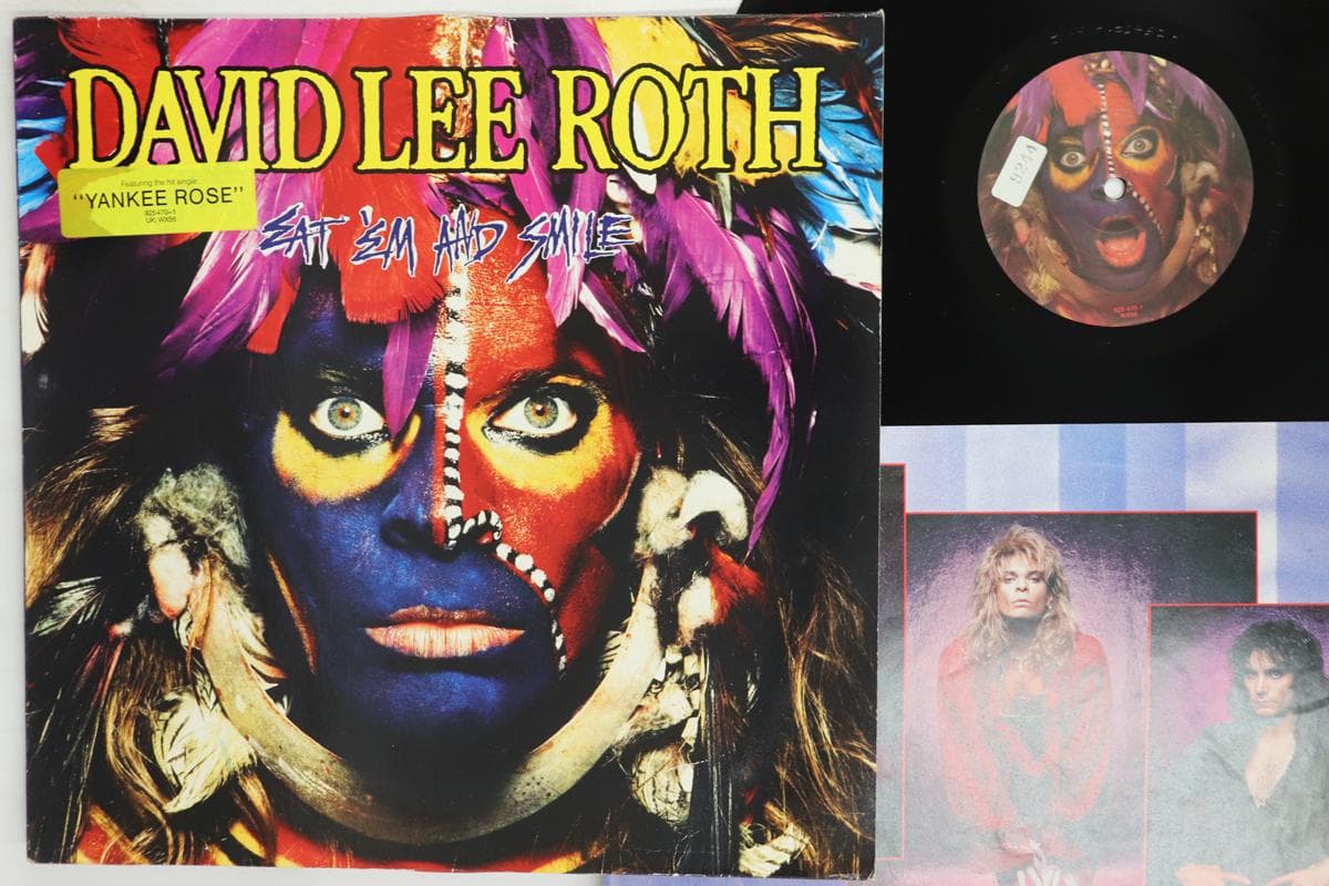 LP Record DAVID LEE ROTH  Eat em And Smile 9254701 WARNER BROS 1986 UK Rock Used