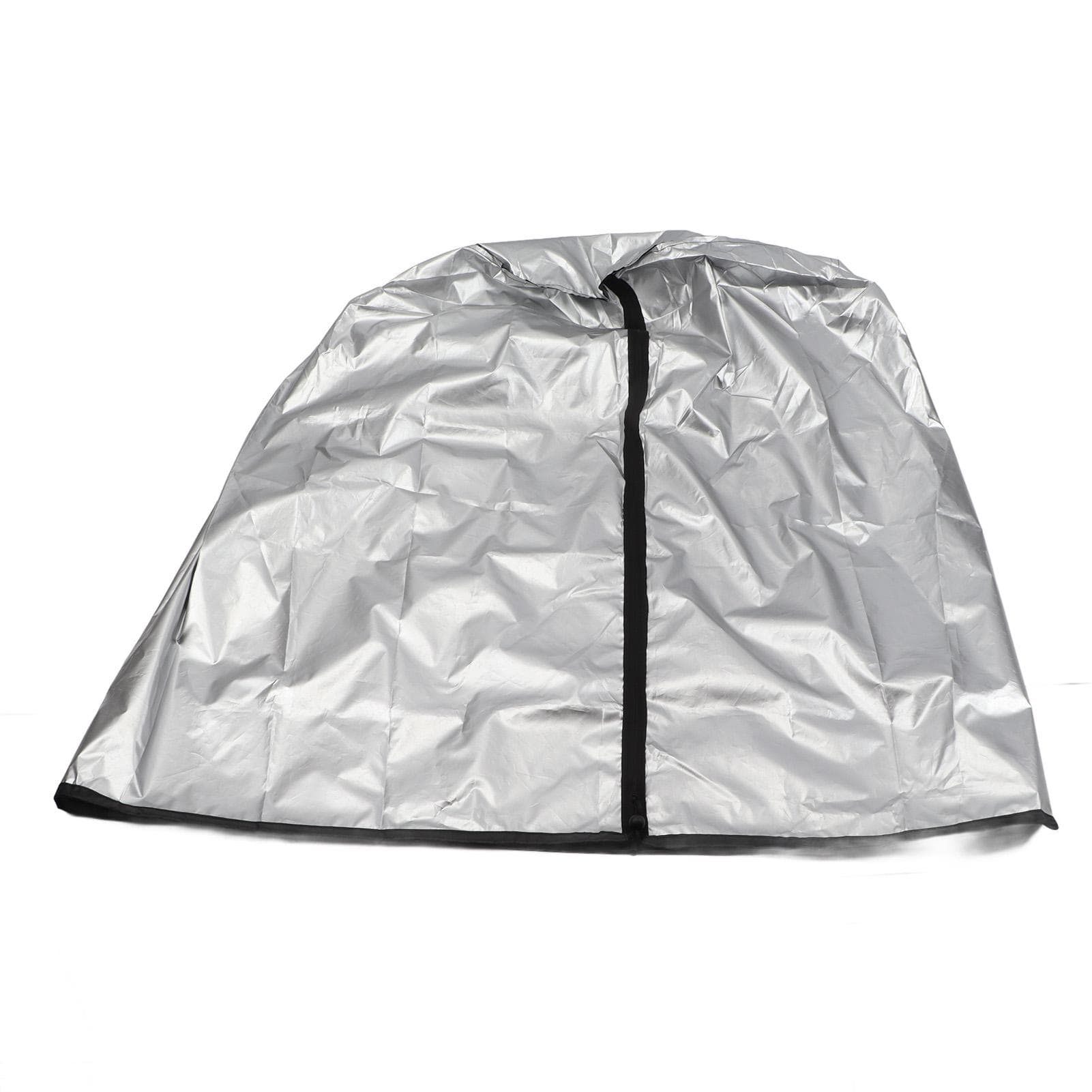 Tire Cover Large Water Resistant Seasonal Spare Tire Storage Bag with Bottom Drawstring and Zipper black
