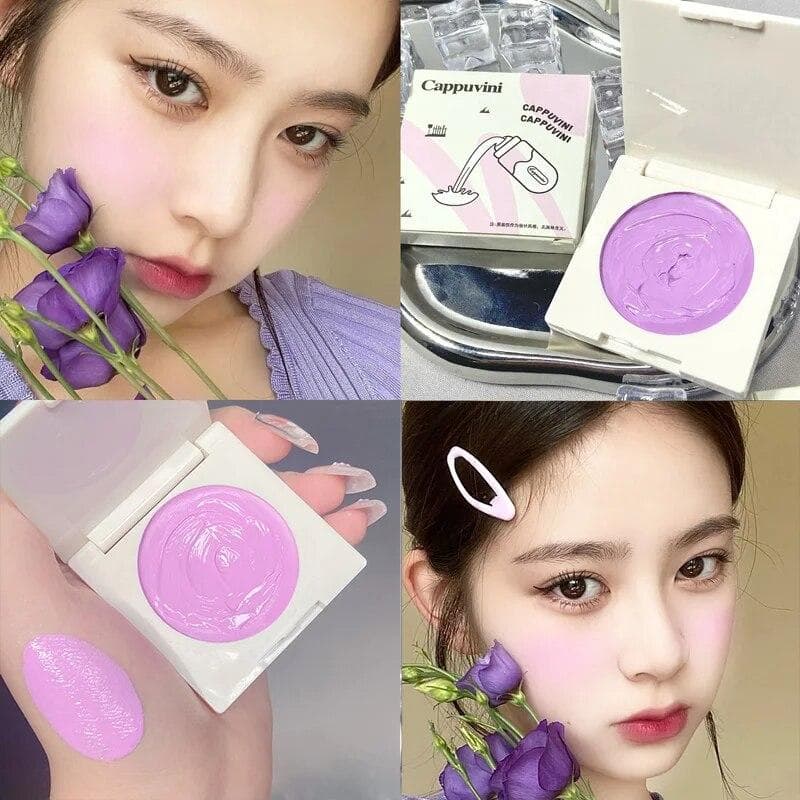 Peach Pink Creamy Blush Cheek Rouge Contouring Brightening Waterproof Eyeshadow Blusher Face Makeup Cosmetics