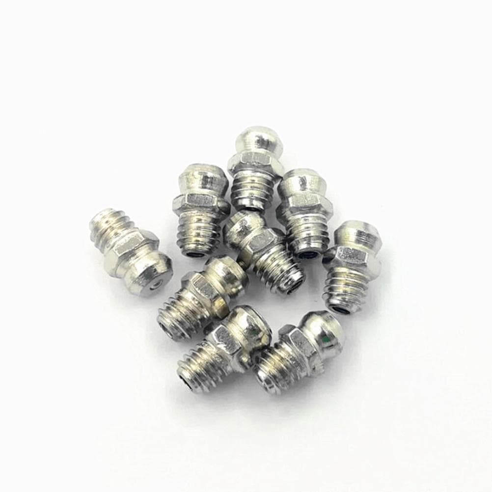 62Pcs M6M8M10 Grease Fitting Assortment Kit Grease Nipples Set with Plastic Box