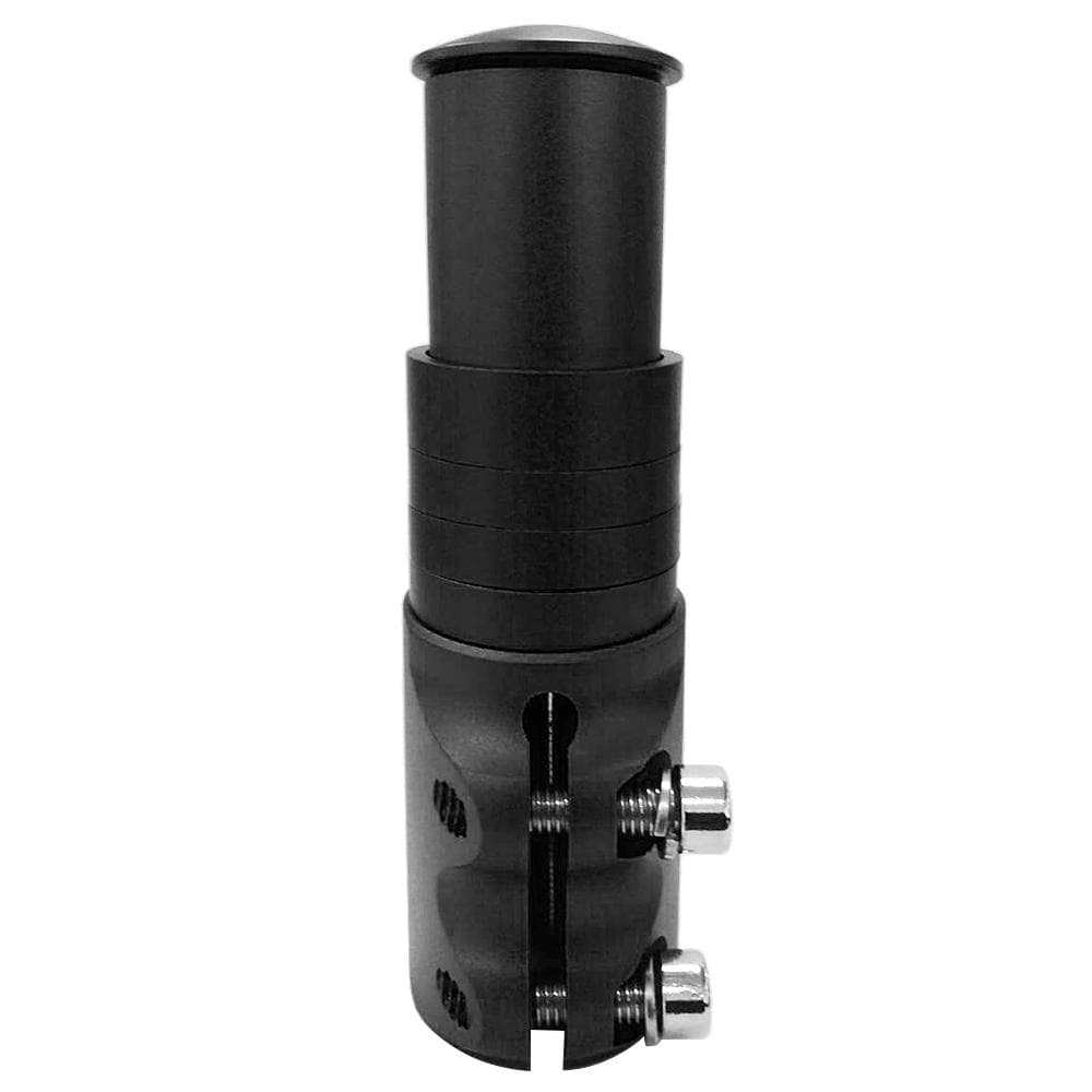 Aluminum Alloy Bike Fork Stem Riser Extender Extension Bicycle Cycling Bike Stem Head Up Raiser 124mm black