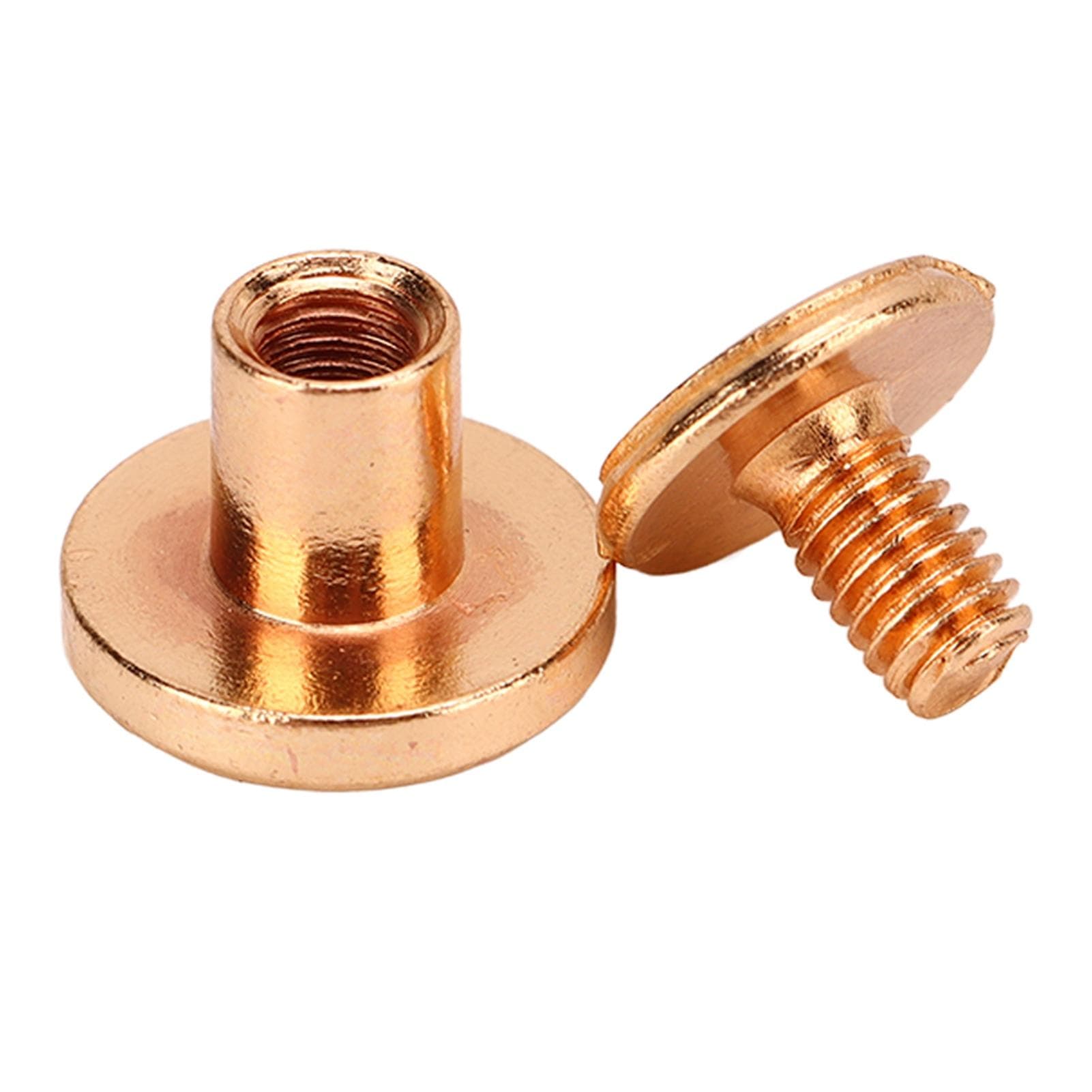 200 Set Book Binding Screw 9x6.5mm DIY Leather Electroplating Uniform Coating Binding Screws gold