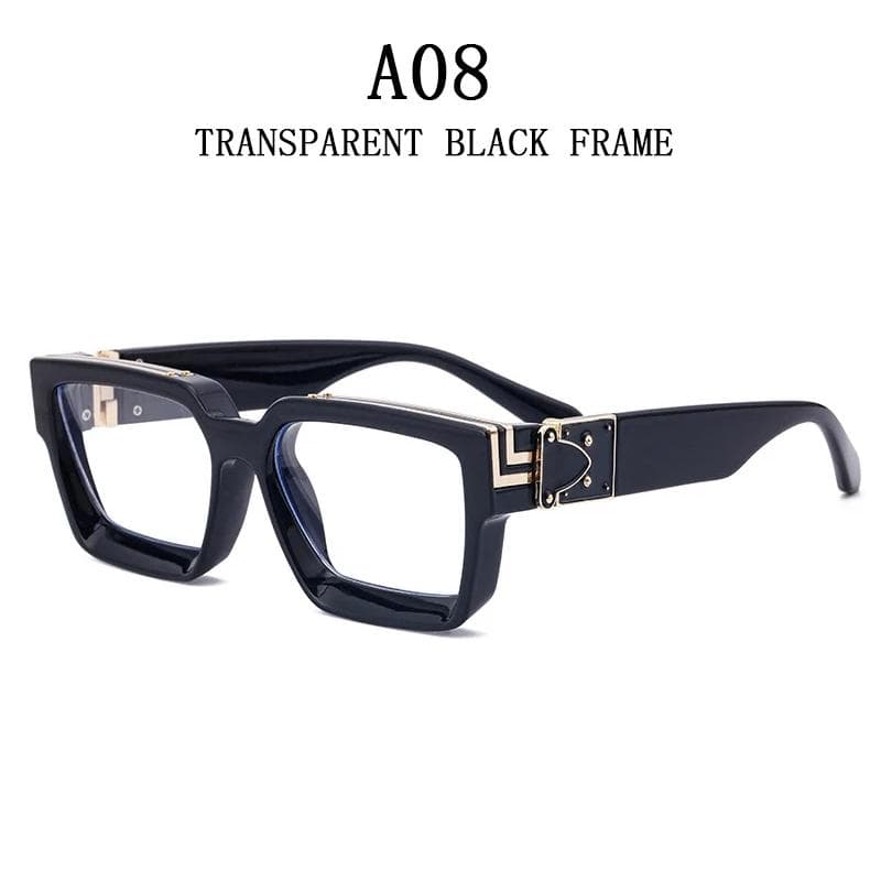 Millionaire Sunglasses For Men Vintage Square Fashion Glasses Luxury Retro Sunglasses Women Trending Punk Gafas De Sol Lentes CHINA&As the picture