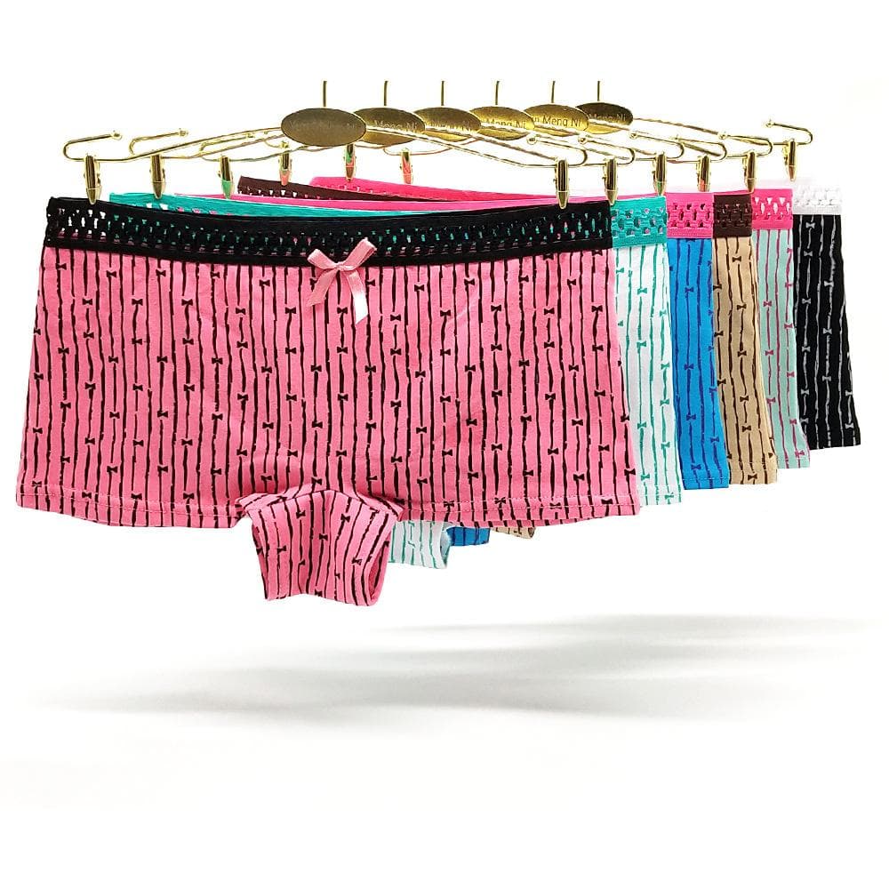 Underwear Women Print Panties Underwear Sexy Underpants Briefs For Women Lingerie 6 Pcs/lot L