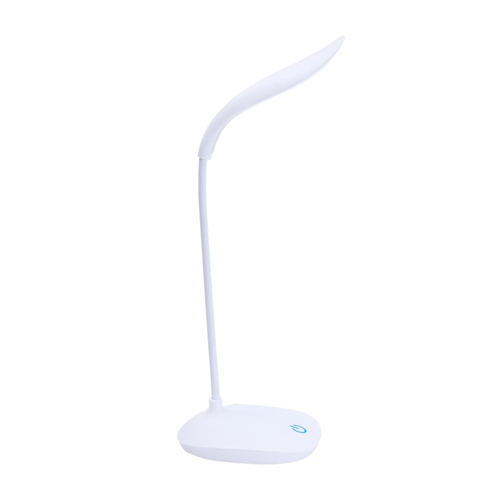 D C5V 4W 14LEDs Table Light Desk Lamp Beside Lamp Sensitive Touching Control USB Operated Flexible Bendable Tube Design white