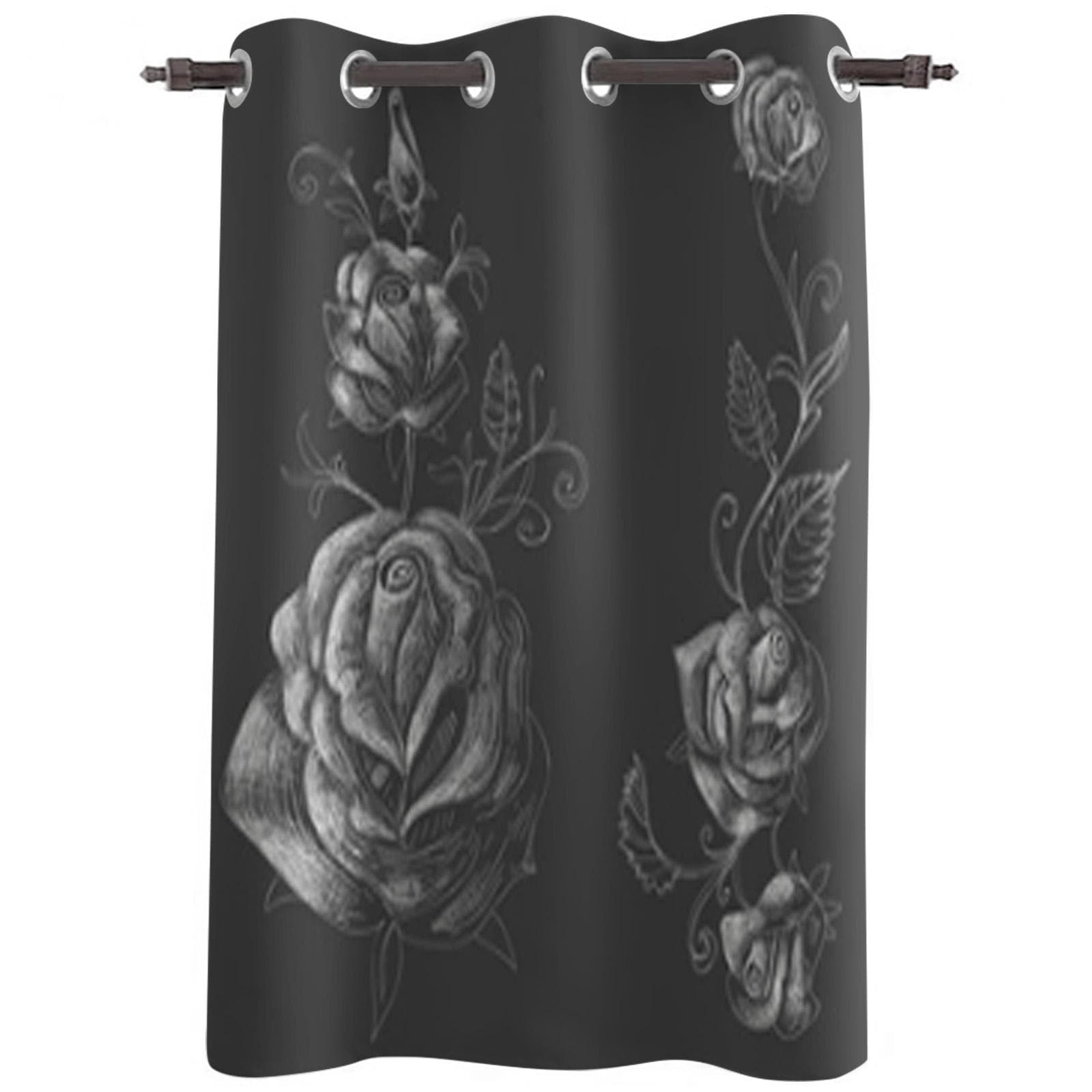 Paris Girl Love Landmark French Tower Window Curtains Curtains for Living Room Decorative Items Living Room 135W x 60H(cm)