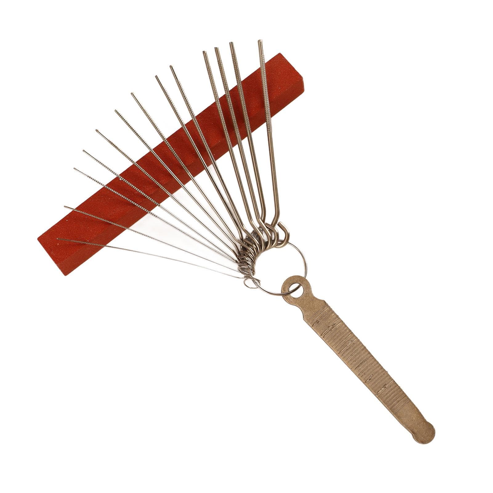Guitar File Set Fret File Beam Nut Slotting File Instrument Accessory for Repair Maintenance