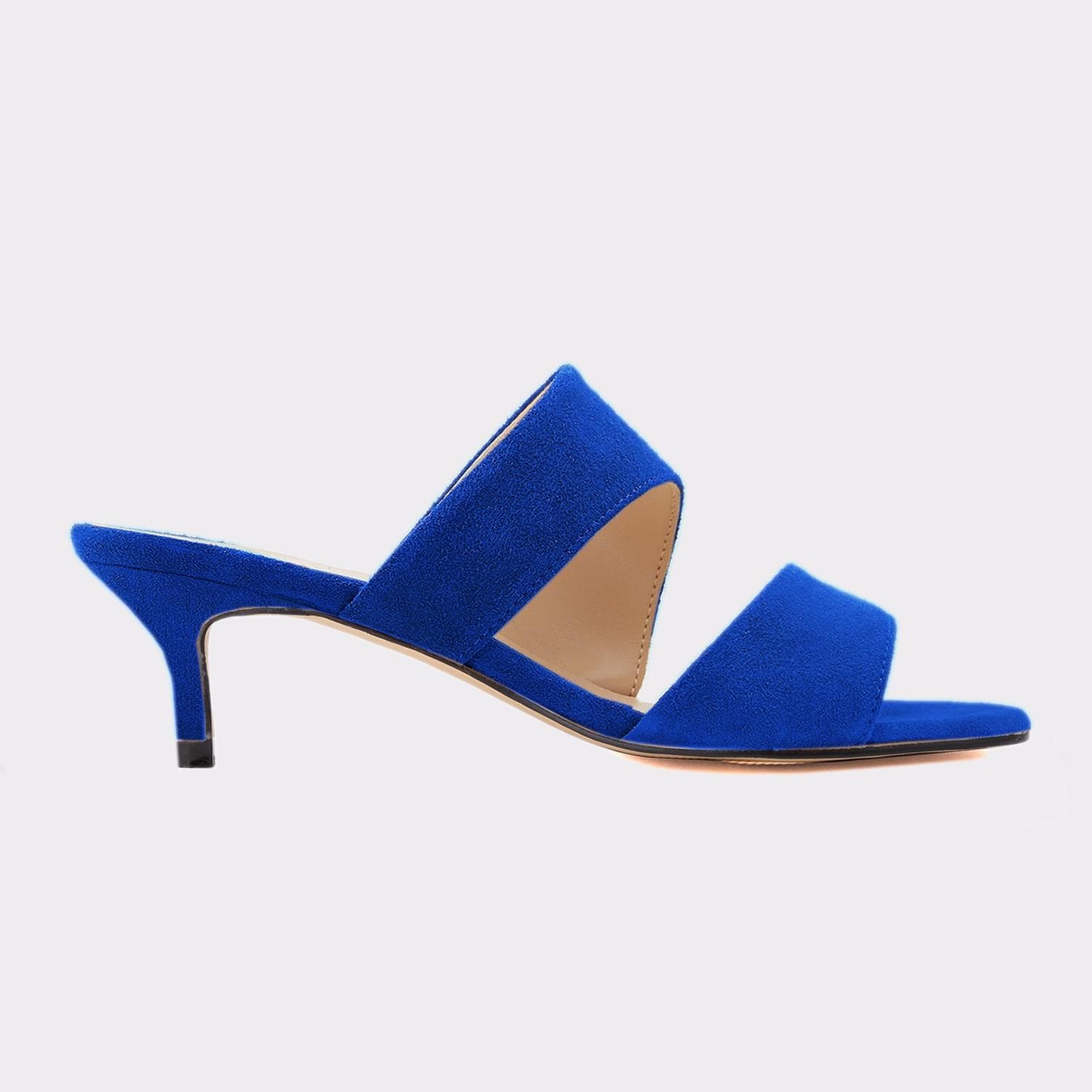LOSLANDIFEN 2023 New Women Sandals Fashion 5cm Sexy Thin High Heels Open Toe Summer Casual Slip on Sandal Nude Wedding Shoes shoe 42 blue