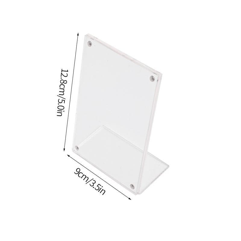 Transparent Acrylic Picture Frame Magnetic Double Sided Photo Frame Kpop Photocard Holder Album Poster Tag Display Stand Desktop AS picture