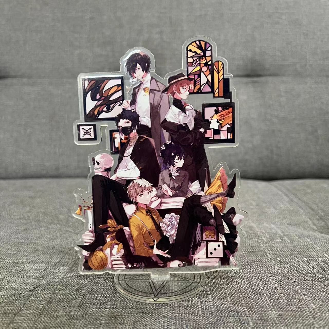 Bungou Stray Dogs 10th Anniversary Acrylic Stand Figure Anime Dazai Osamu Nakahara Chuuya Desktop Standing Plate Toy
