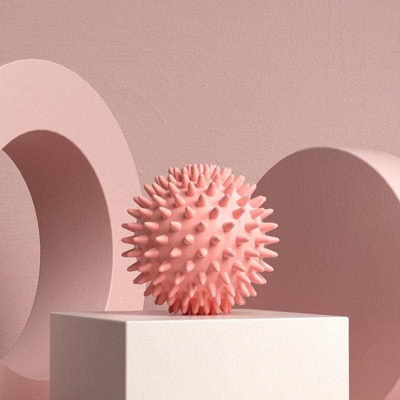 Massage Ball Fascia Ball Muscle Relaxation Massage Yoga Fitness Shoulder Neck Foot Foot Foot Massage Hard Neck Membrane Meridian 1PCS pink