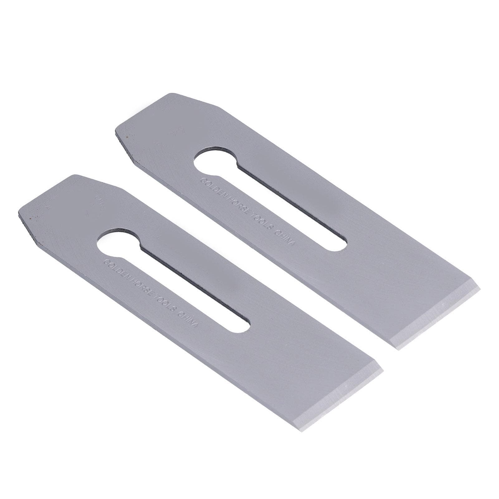2Pcs Planer Blades Steel 51mm Portable Knife Replacement Accessories for Woodworking Handwork