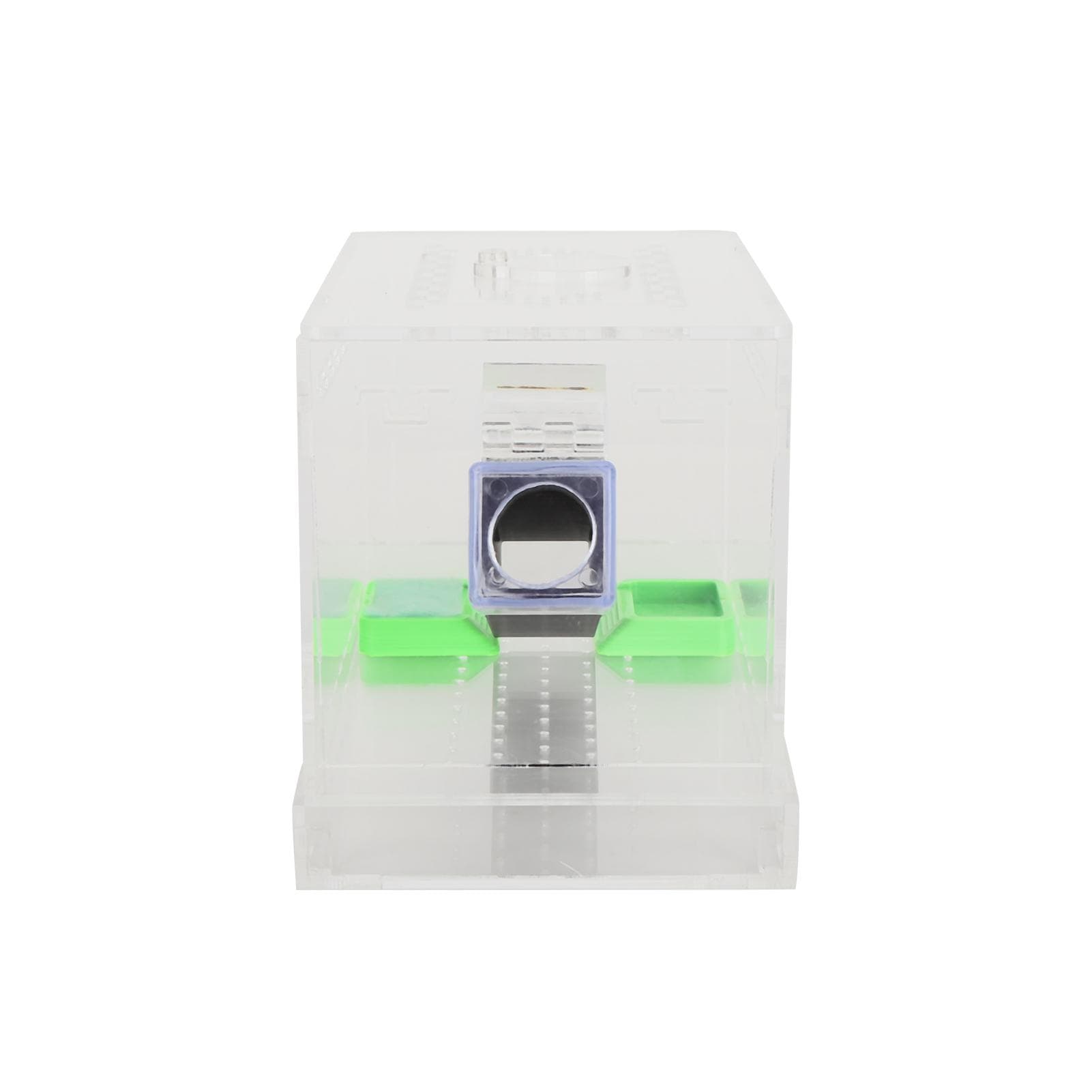 Acrylic Feeding Cricket Keeper Pen with Tubes Insect Cockroach Care Kit Reptile Tank BoxS Small