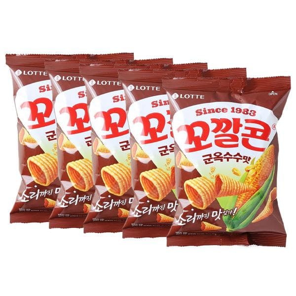 Lotte - Kokkal Corn Roasted Corn Flavor 52G 5PCS