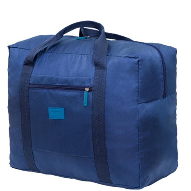 Folding Waterproof Travel Bags Pouch Handbags Luggage Clothes Sorting Organizer Storage Bag blue