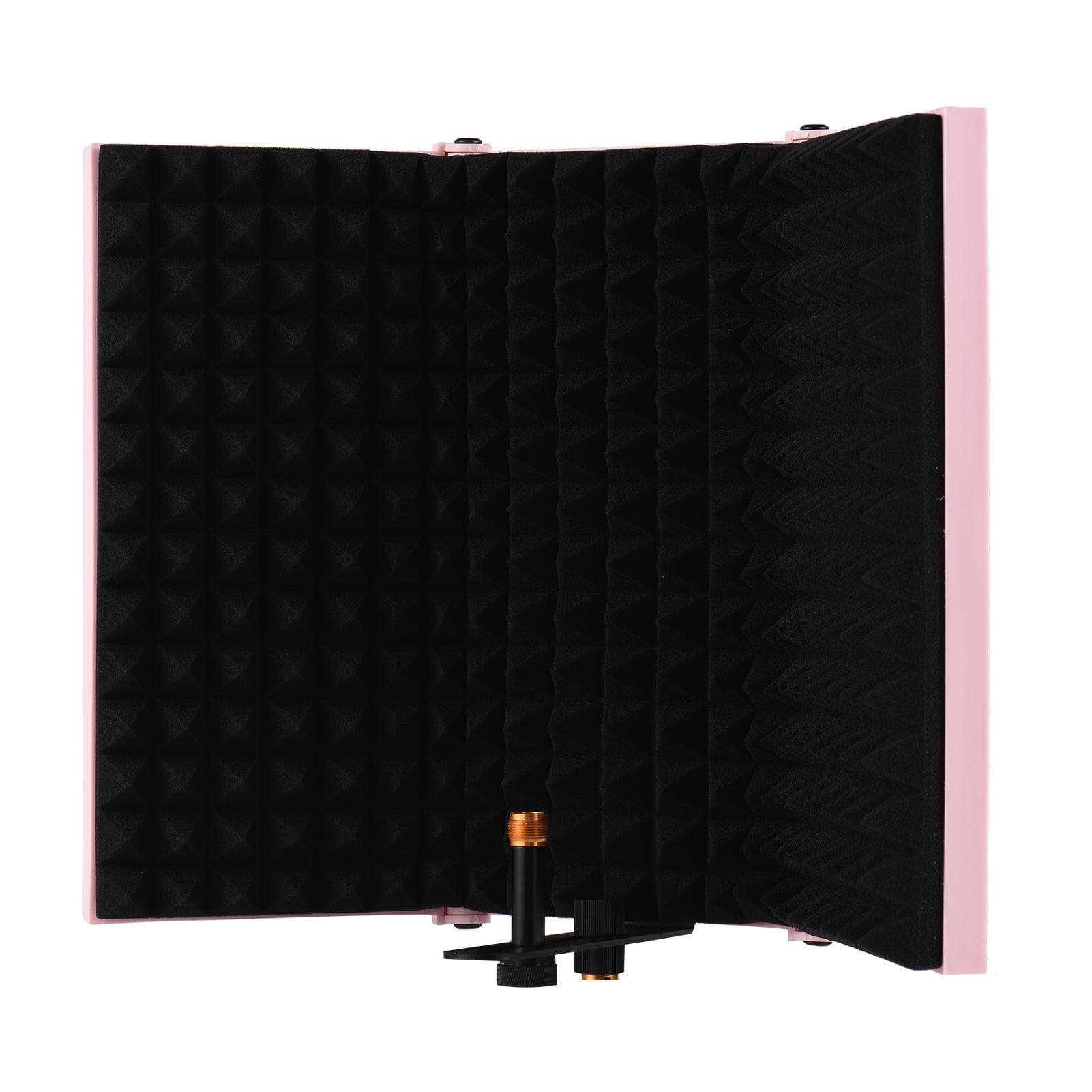 3-door Professional Studio Recording Microphone Isolation Shield Folding Pop Filter Microphone Wind