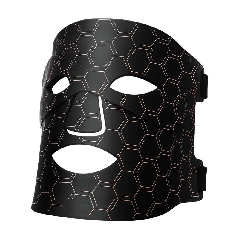 Photon Rejuvenation Instrument Silicone Mask Instrument Red Light Beauty Mask Firming Face 7 Color Light LED Beauty Instrument black