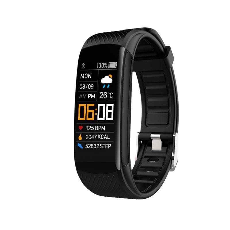 2024 Popular Sports Smart Bracelet with Heart Rate, Blood Pressure, Sleep Monitoring, Step Counter, and Customizable Logo - Perfect Health Gift. null black