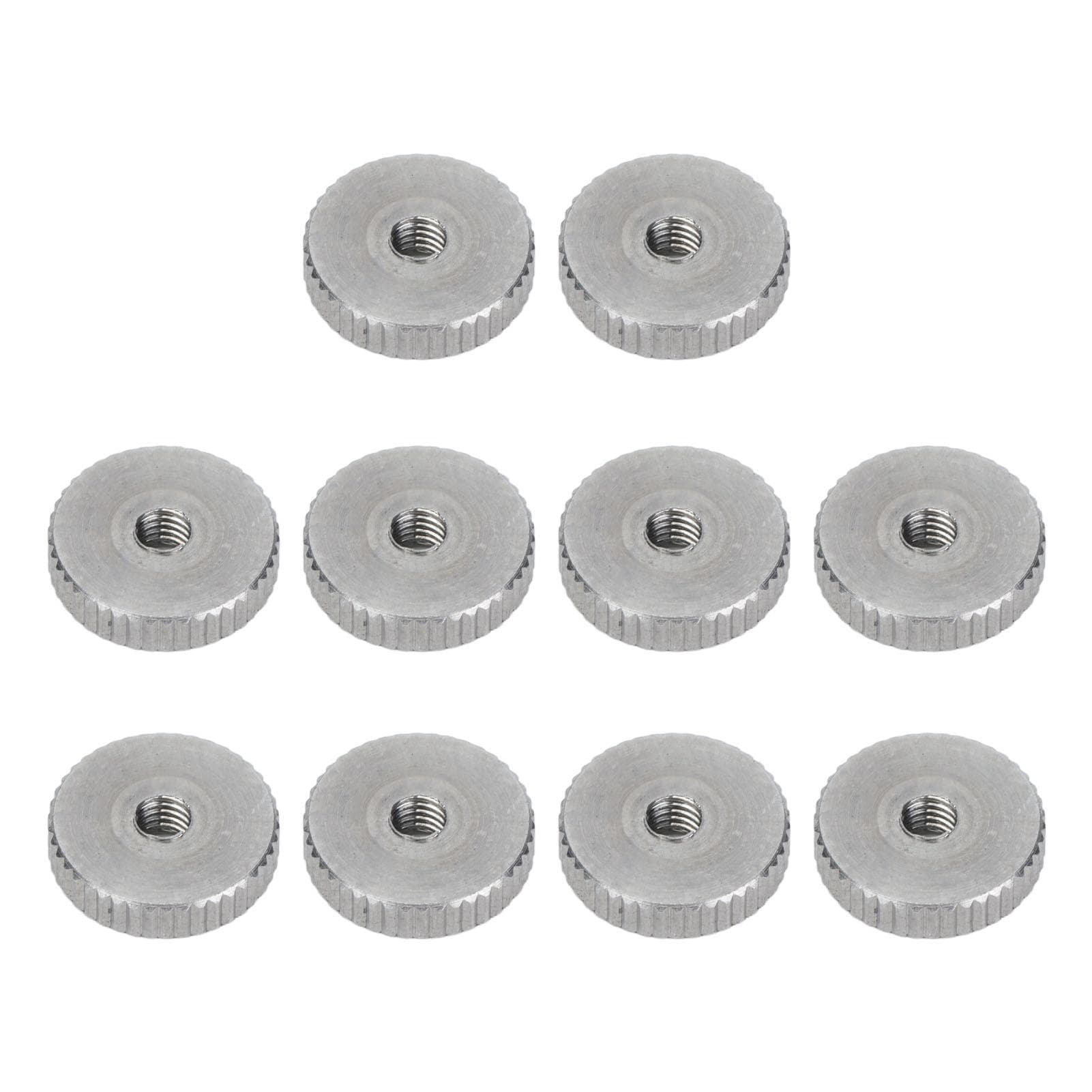 Knurled Thumb Nut 304 Stainless Steel Knurled Flat Head Through Hole Hand Tightening NutM6