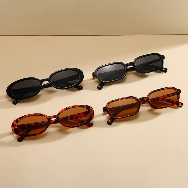 4 Pcs Fashionable Narrow Frame Elegant Simple Small Frame Women Decorative Glasses Stylish Accessory