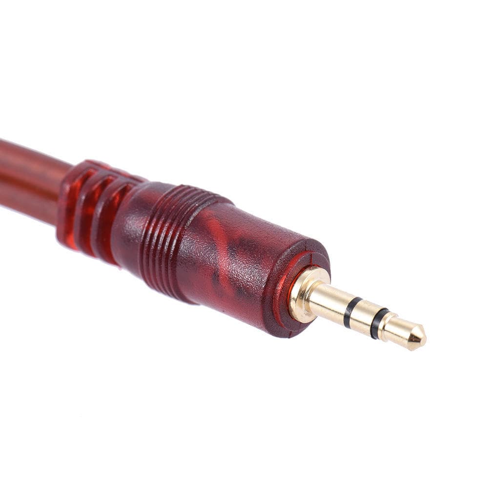 1.5m Stereo Audio Cable 3.5mm 1/8  Male to Dual 6.35mm 1/4  TS Male Plug