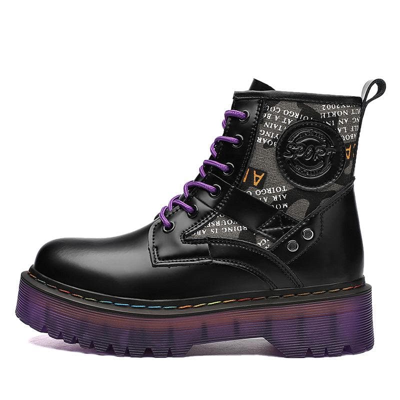 Women's new winter high top thick Modern boots outdoor trend fashion flat non-slip hundred pair female boots 39 black