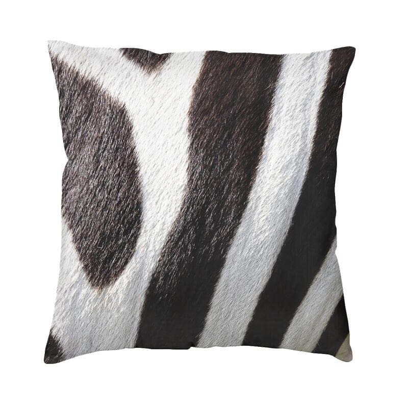 Scottish Highland Cow Cowhide Texture Pillow Living Room Decoration Kawaii Animal Hide Leather Cushion Printing Pillowcase 30x30cm 12x12in