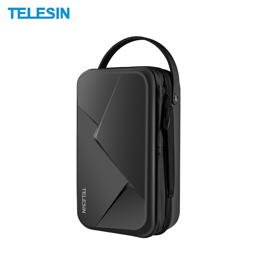 TELESIN Waterproof Action Camera Hard Carrying Case Storage Box Protective Bag Extensible Large black