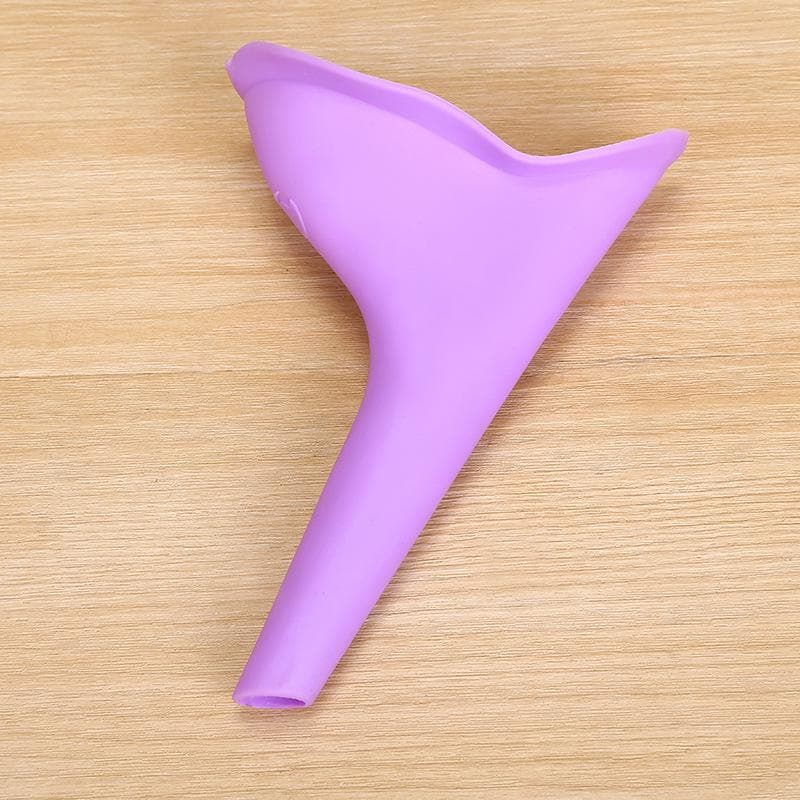 Women's Emergency Portable Urinal Emergency Field Standing Urinal Funnel Urinal Urine Cup A purple