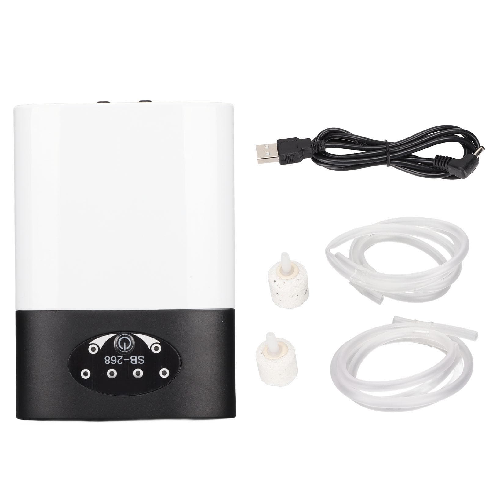 Aquarium Oxygen Pump Mute AC DC Dual Charge Low Consumption Stable Mini Fish Tank Aerator Oxygen