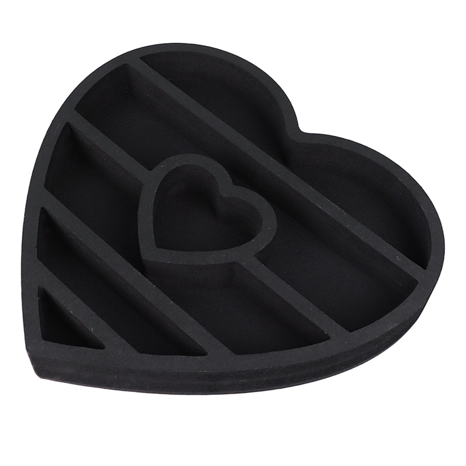 Heart Shape Wooden Crystal Display Shelf Multipurpose Decorative Wall Floating Display Shelf for