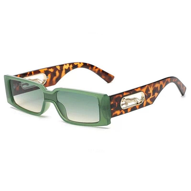 Fashion Small Rectangle Women Sunglasses Vintage Designer Square Punk UV400 Clear Eyewear Men Shades