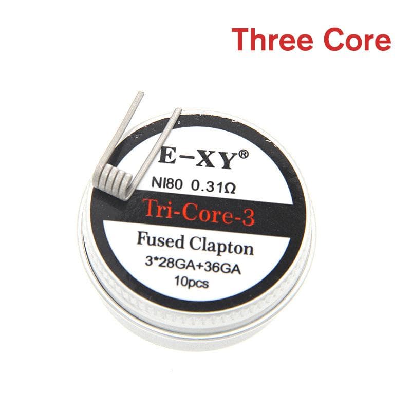 10Pcs/Set Ni80 High Density Prebuilt Coil Premade Coil Atomizer Mod Heating Wire Three Core