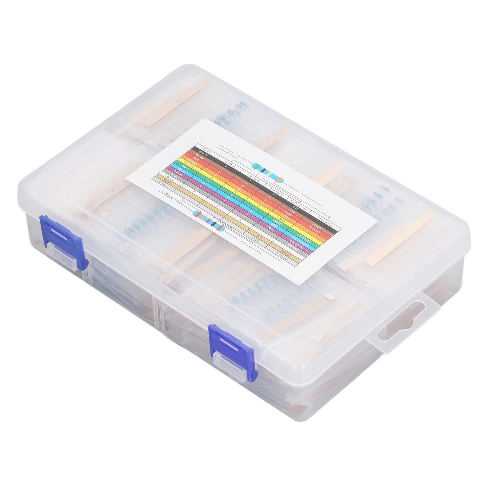1450 Pcs Resistor Kit 14W 1 To 1M Ohm Metal Film Resistors Assortment Kit for Electronic Industry