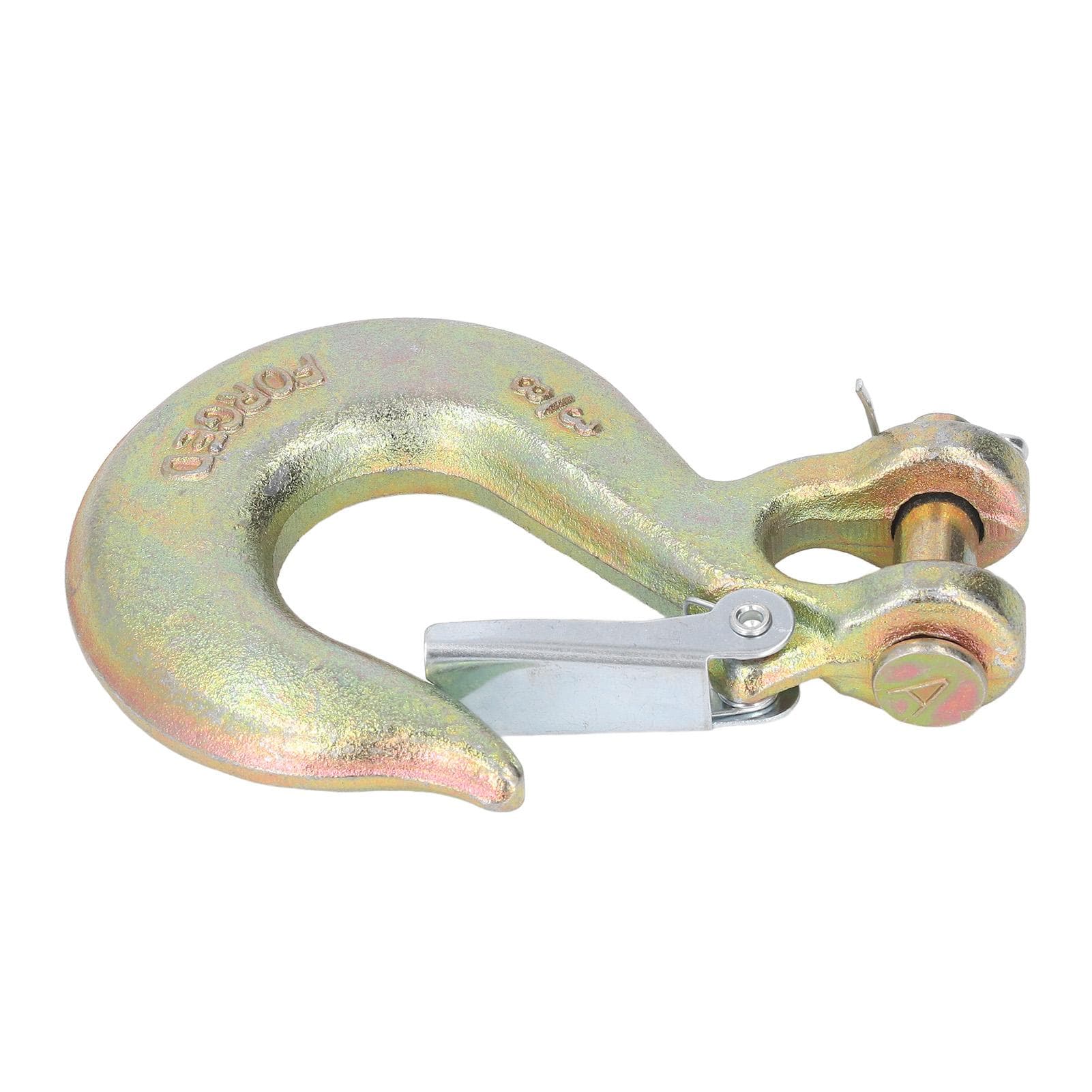 2PCS 38in Clevis Slip Hook G70 Forged Alloy Steel Grab Hook for Lifting Hoisting Equipment
